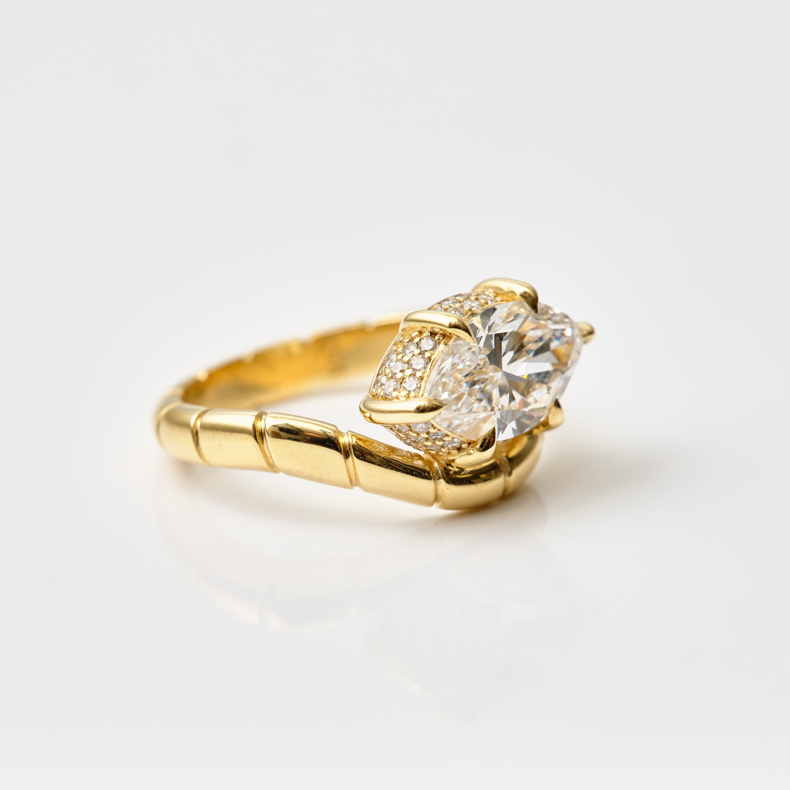 Strata Contoured Engagement Ring