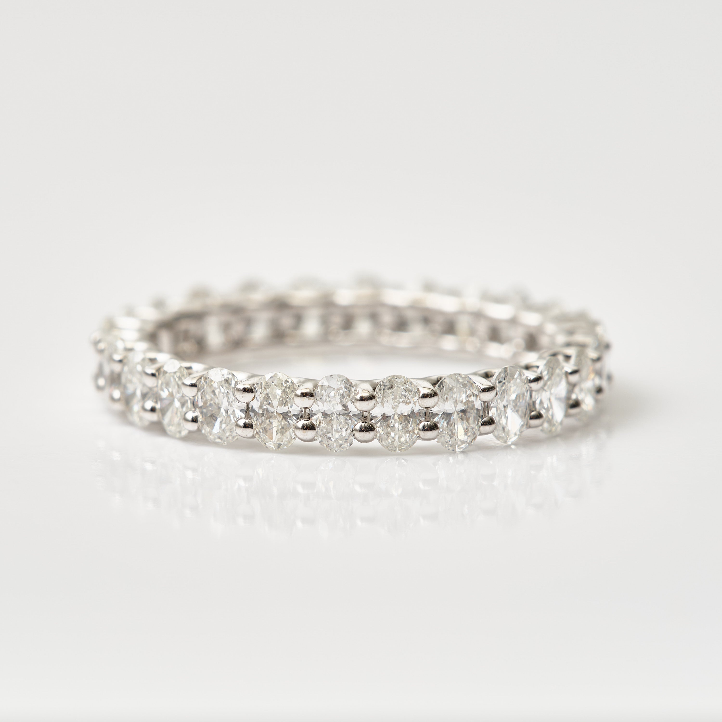 Mini Oval Diamond Eternity Band