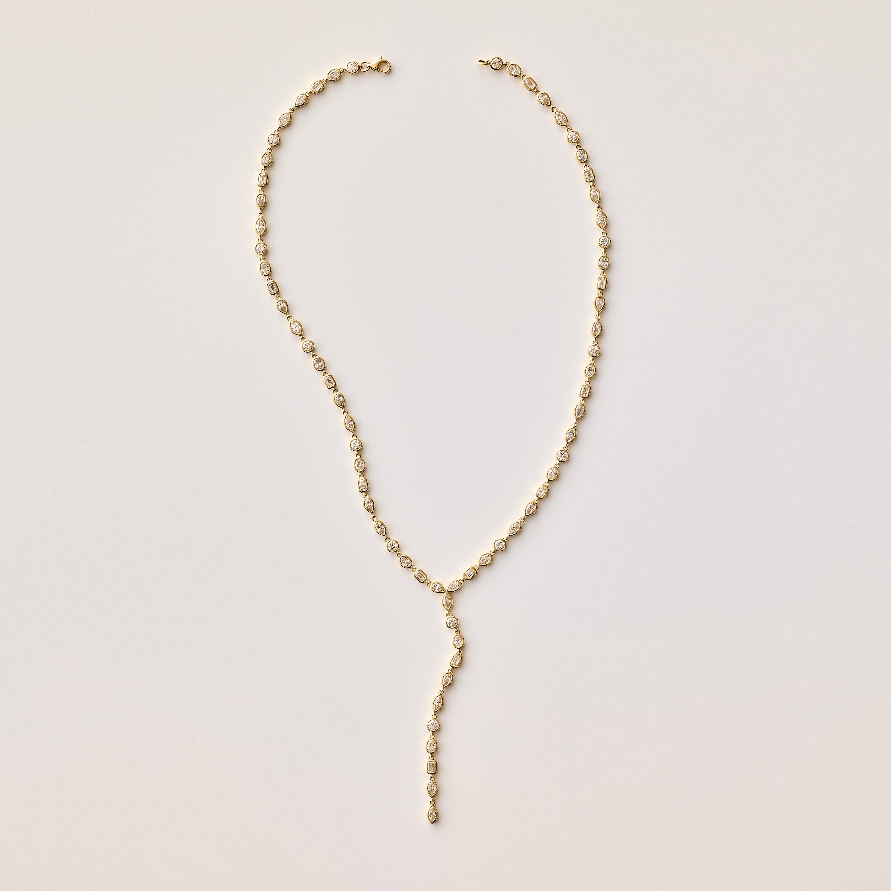 Mixed Shape Lab Diamond Lariat