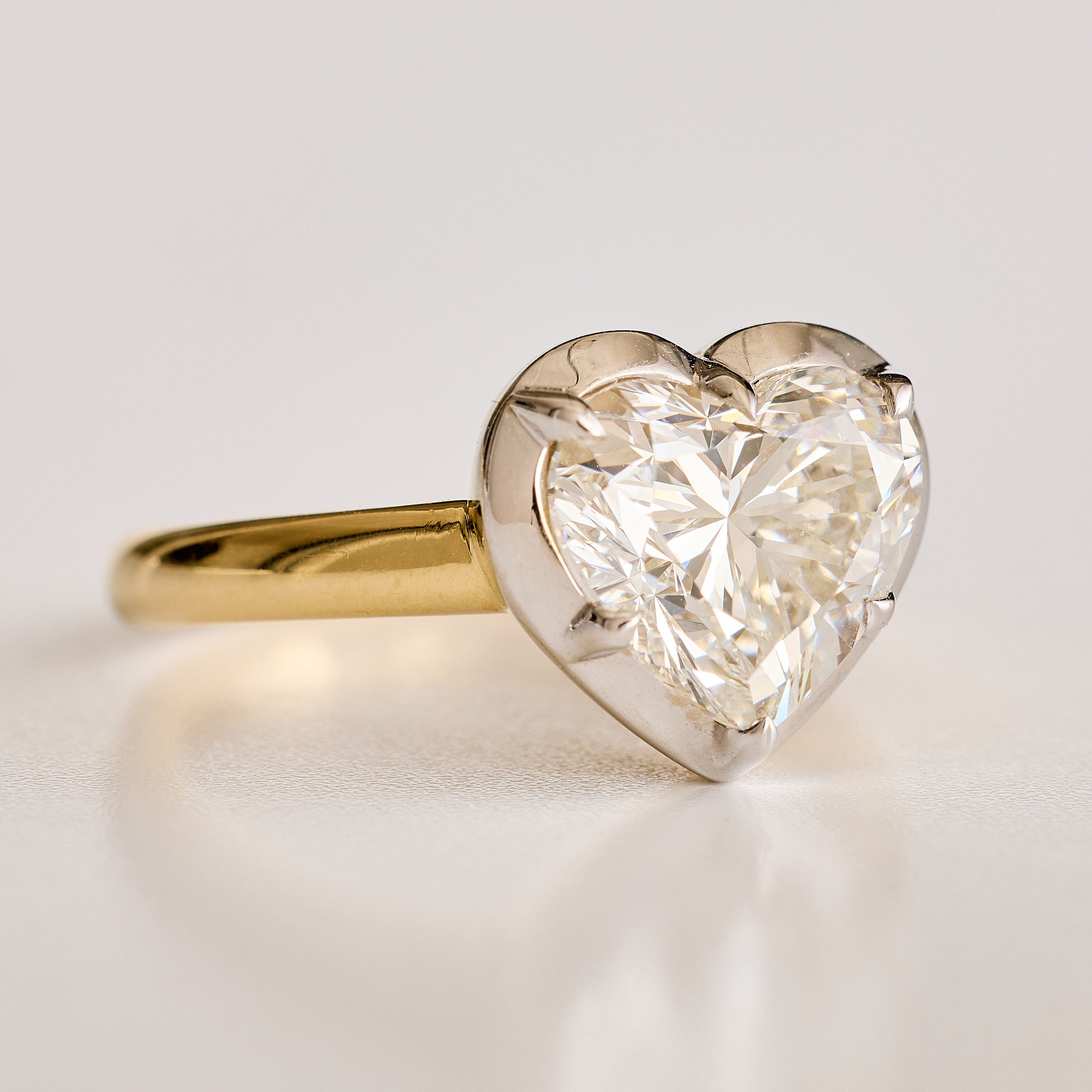 Collet-Set Engagement Ring