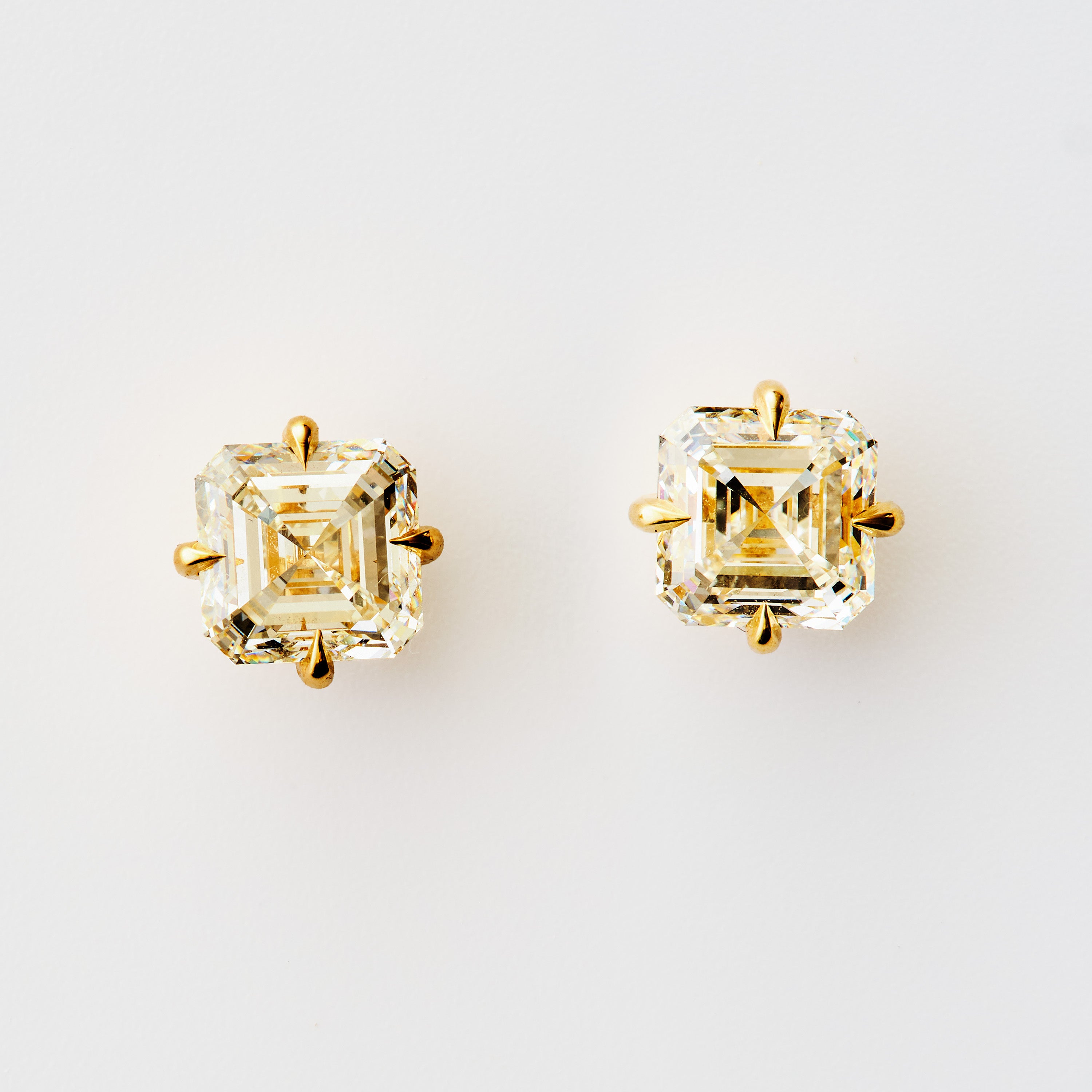 Compass Set Asscher Studs
