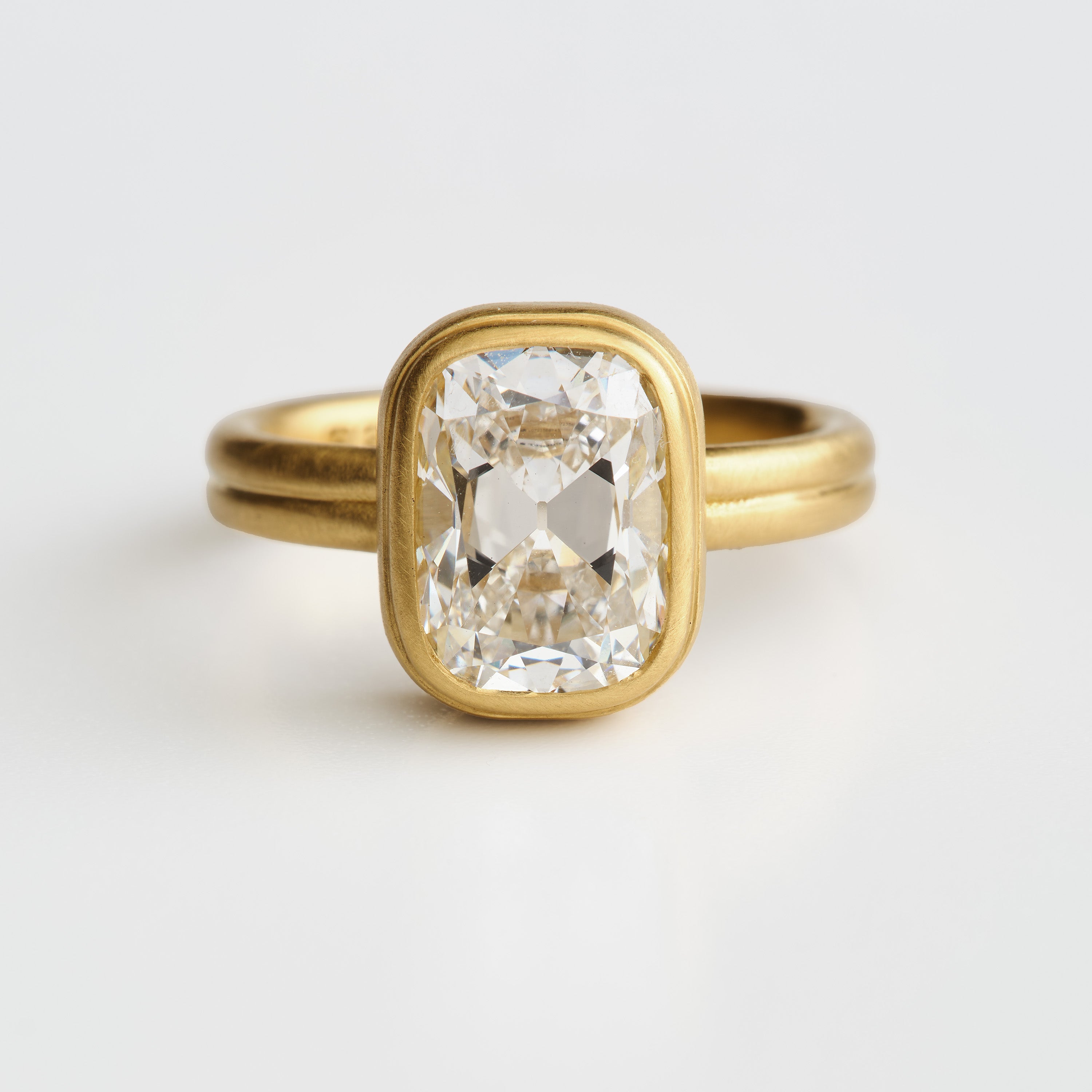 Bezel Diamond Engagement Ring