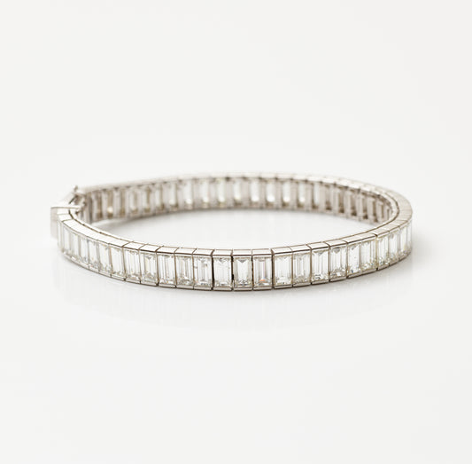 Baguette Diamond Tennis Bracelet