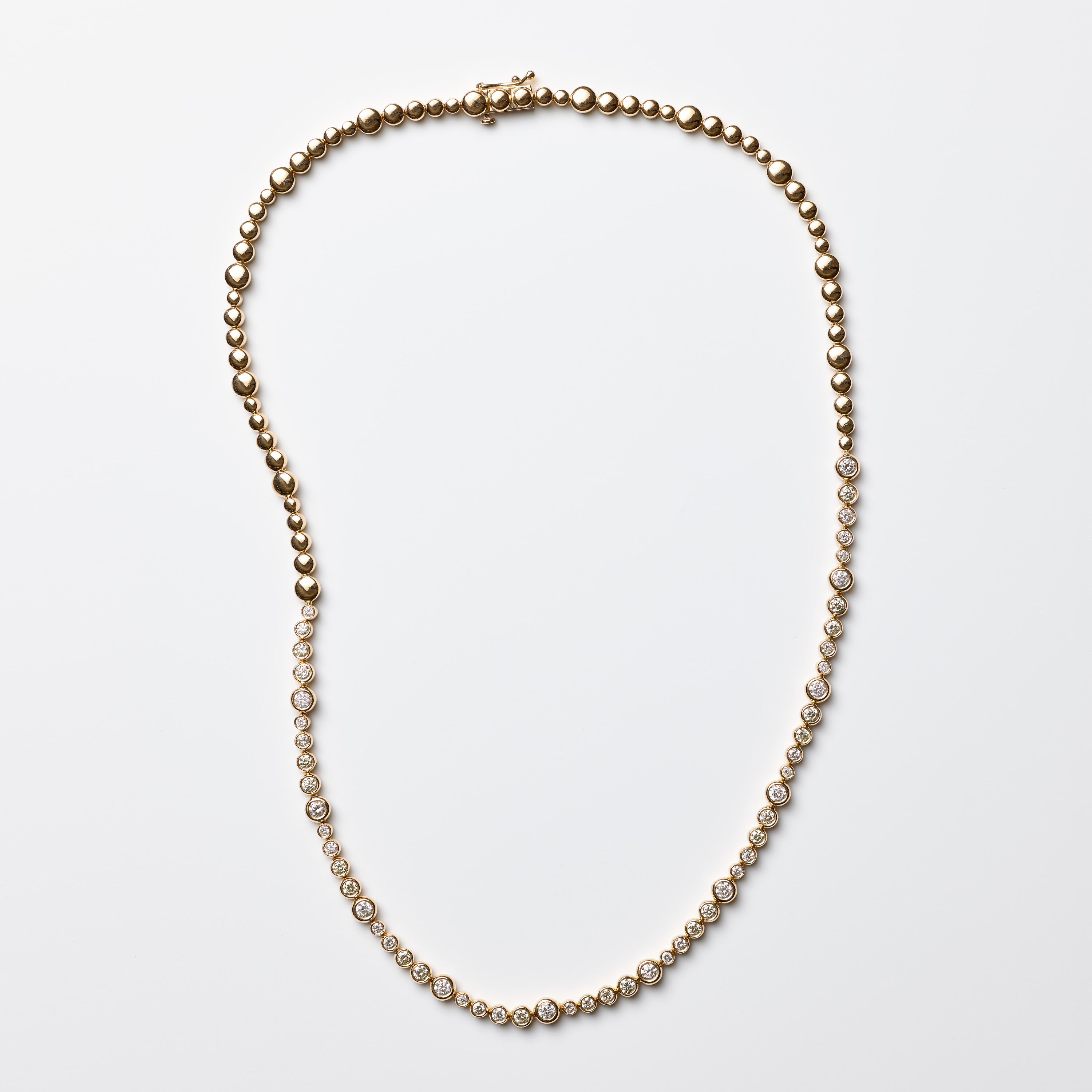 Bezel Tennis Necklace