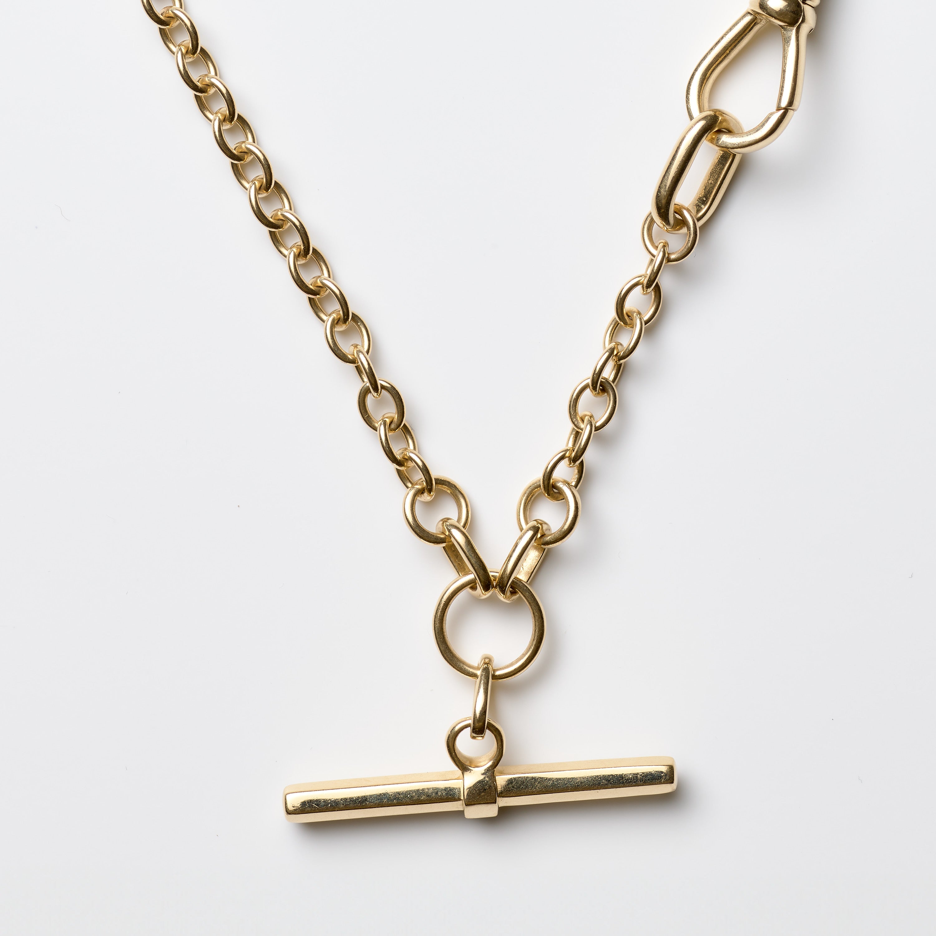 Medallion Chain with Diamond Clasp