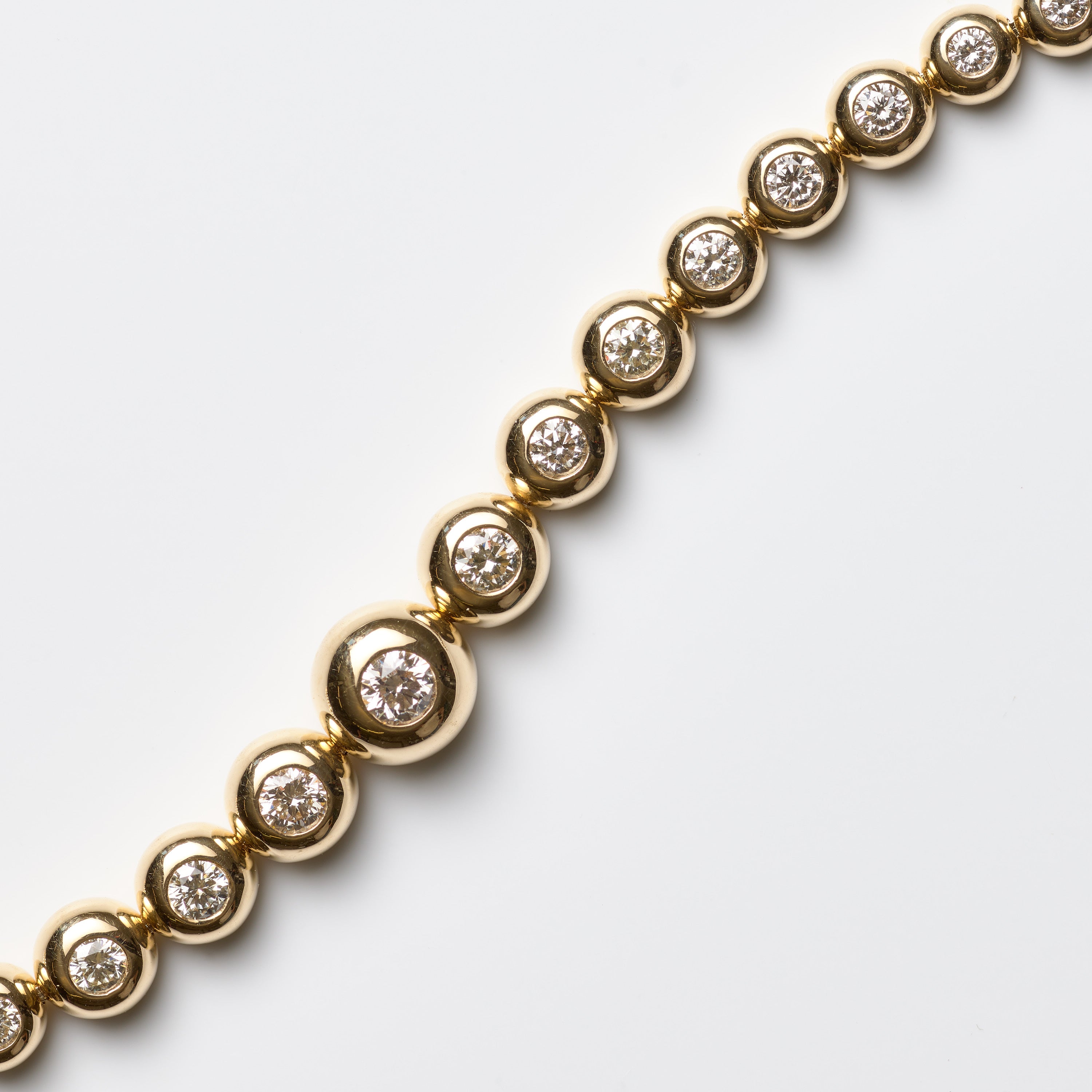 Bubble Diamond Tennis Bracelet
