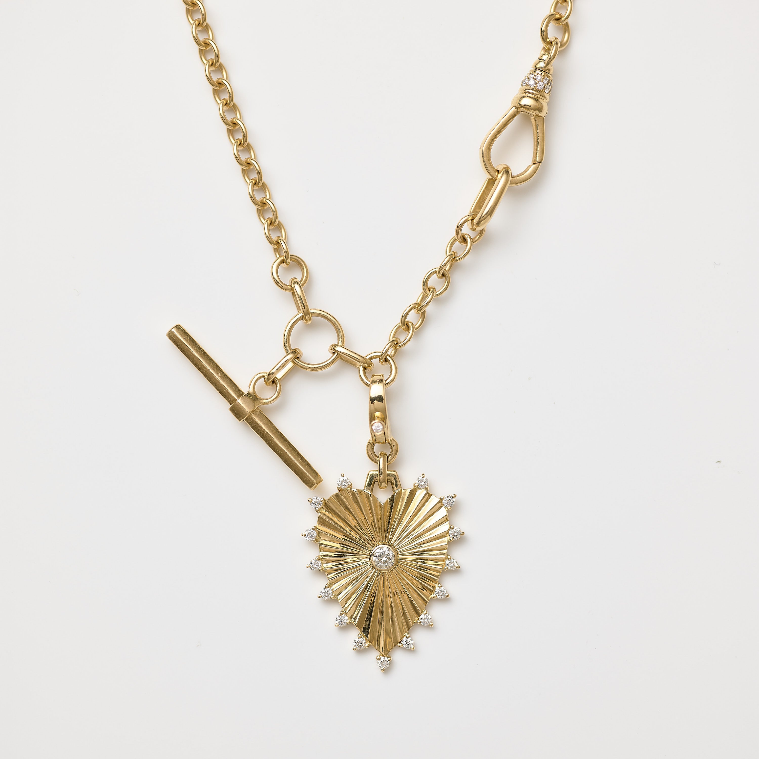 Fluted Heart Medallion