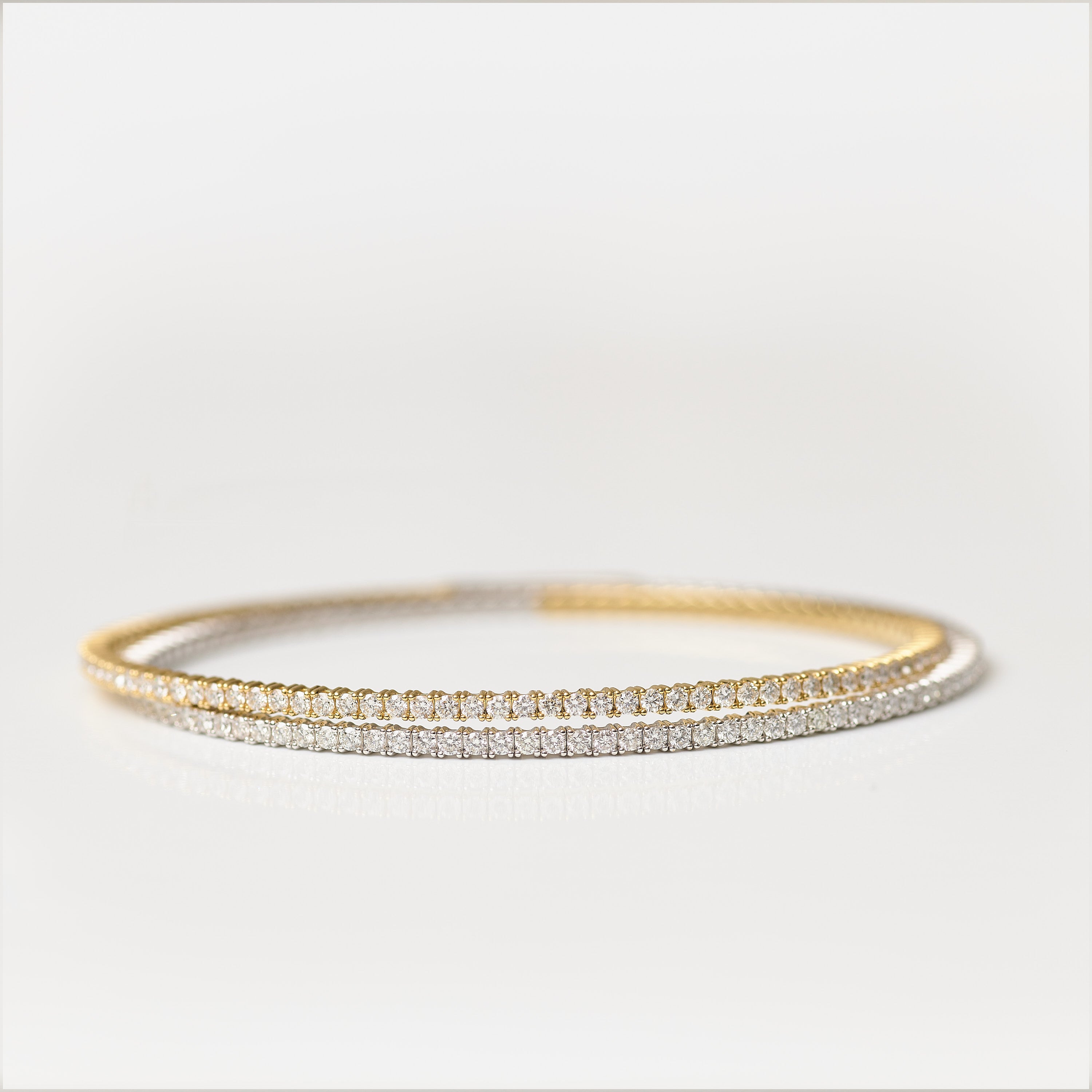 Double-Wrap Flexi Diamond Bangle