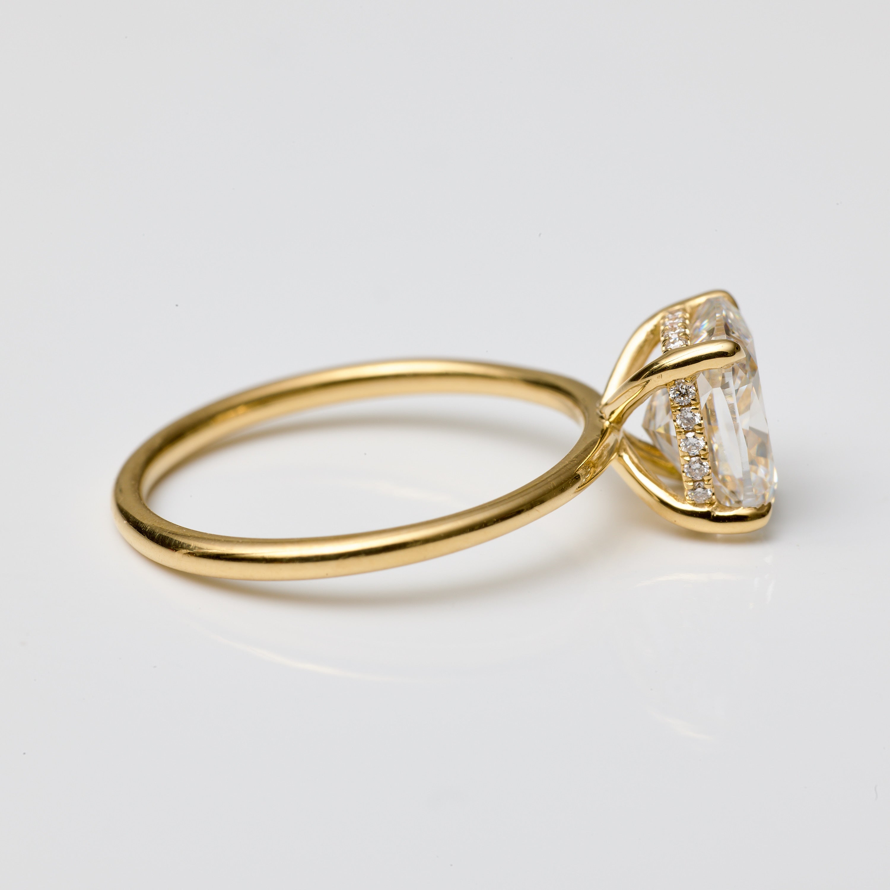 Cushion Lab Diamond Solitaire Ring