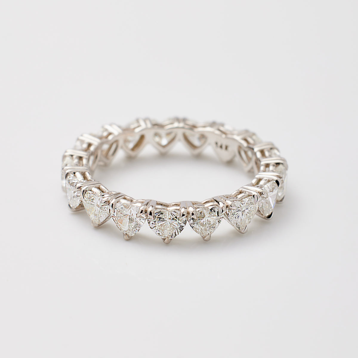 Mini-Heart Diamond Eternity Band
