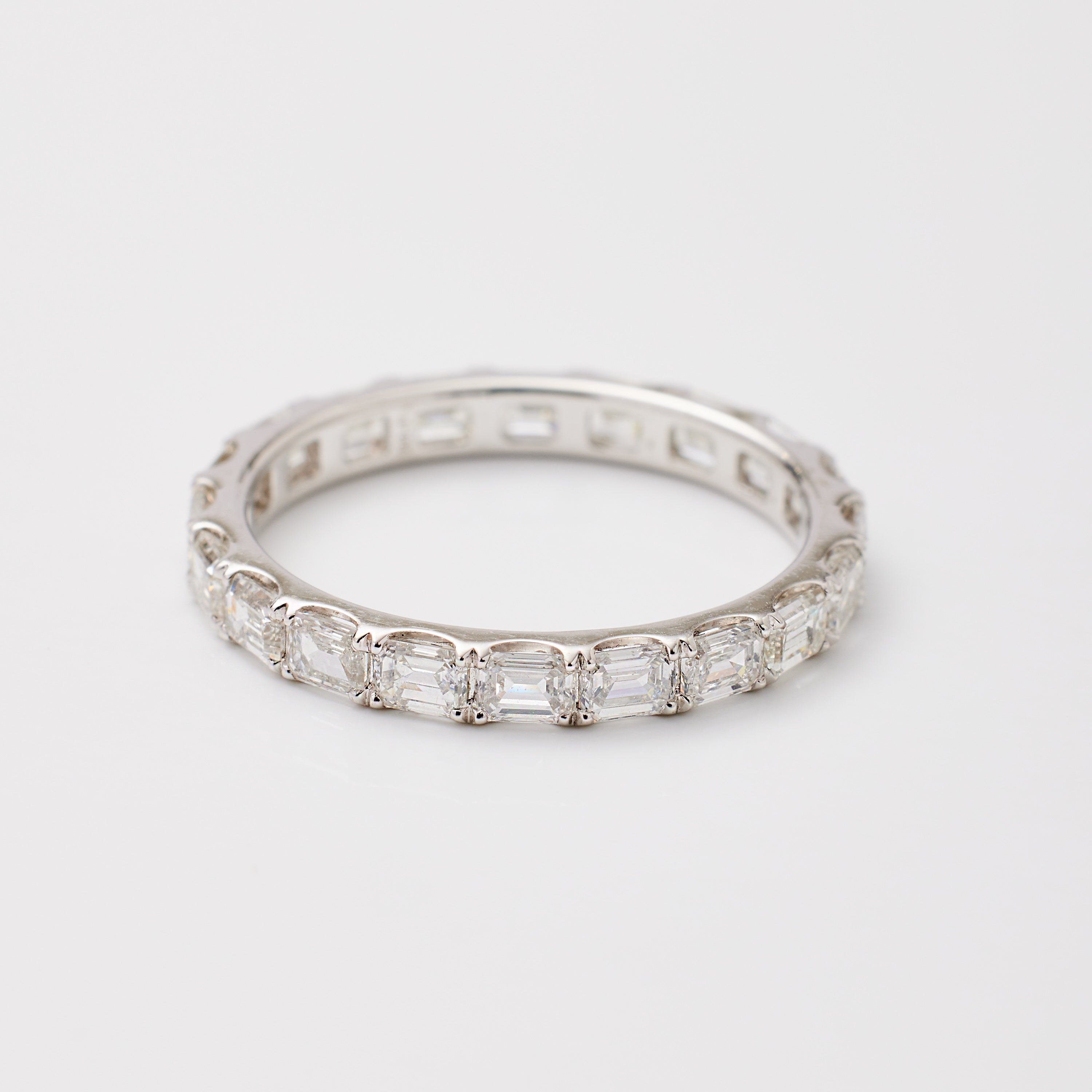 Micro-Claw Baguette Eternity Band