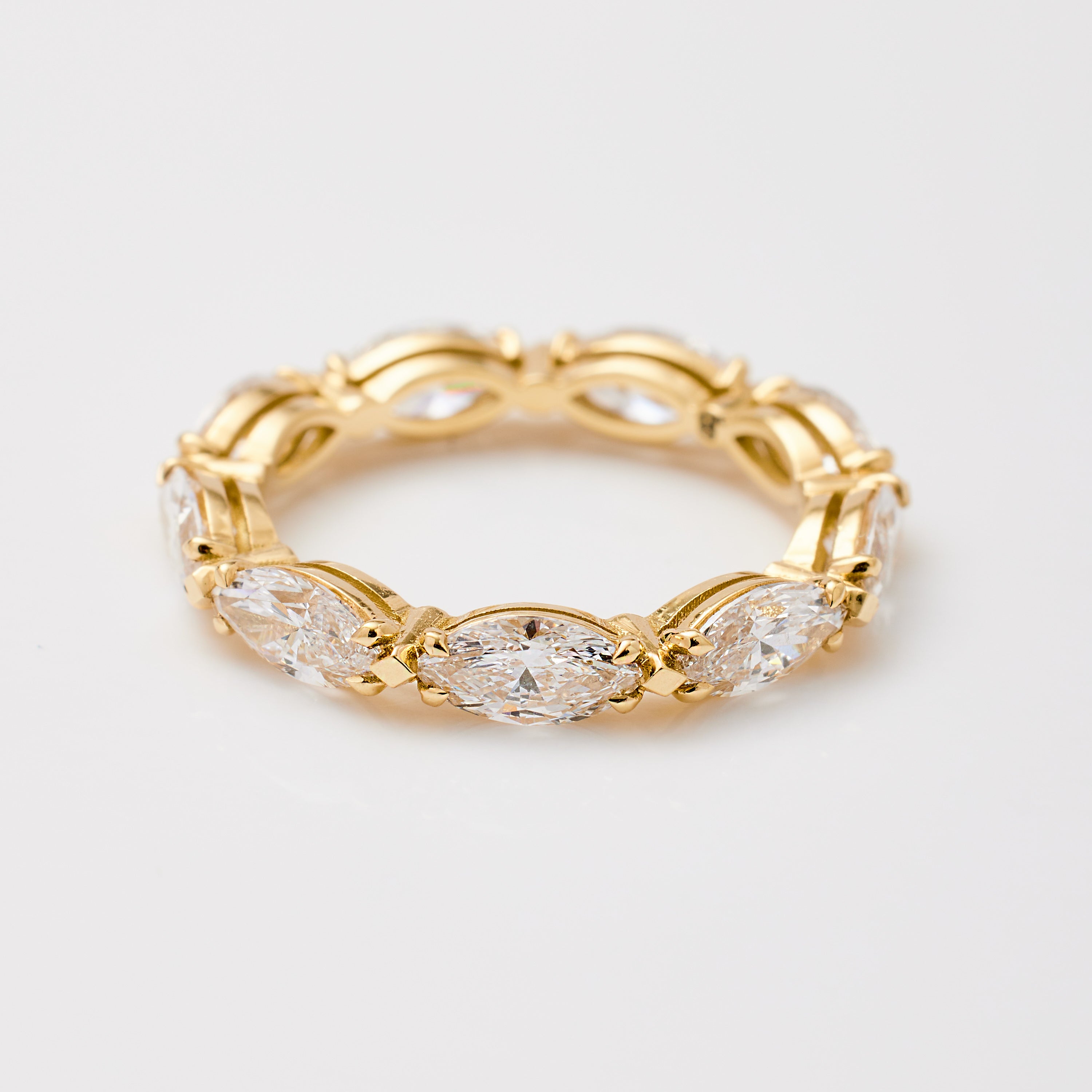 Marquise Lab Diamond Eternity Band