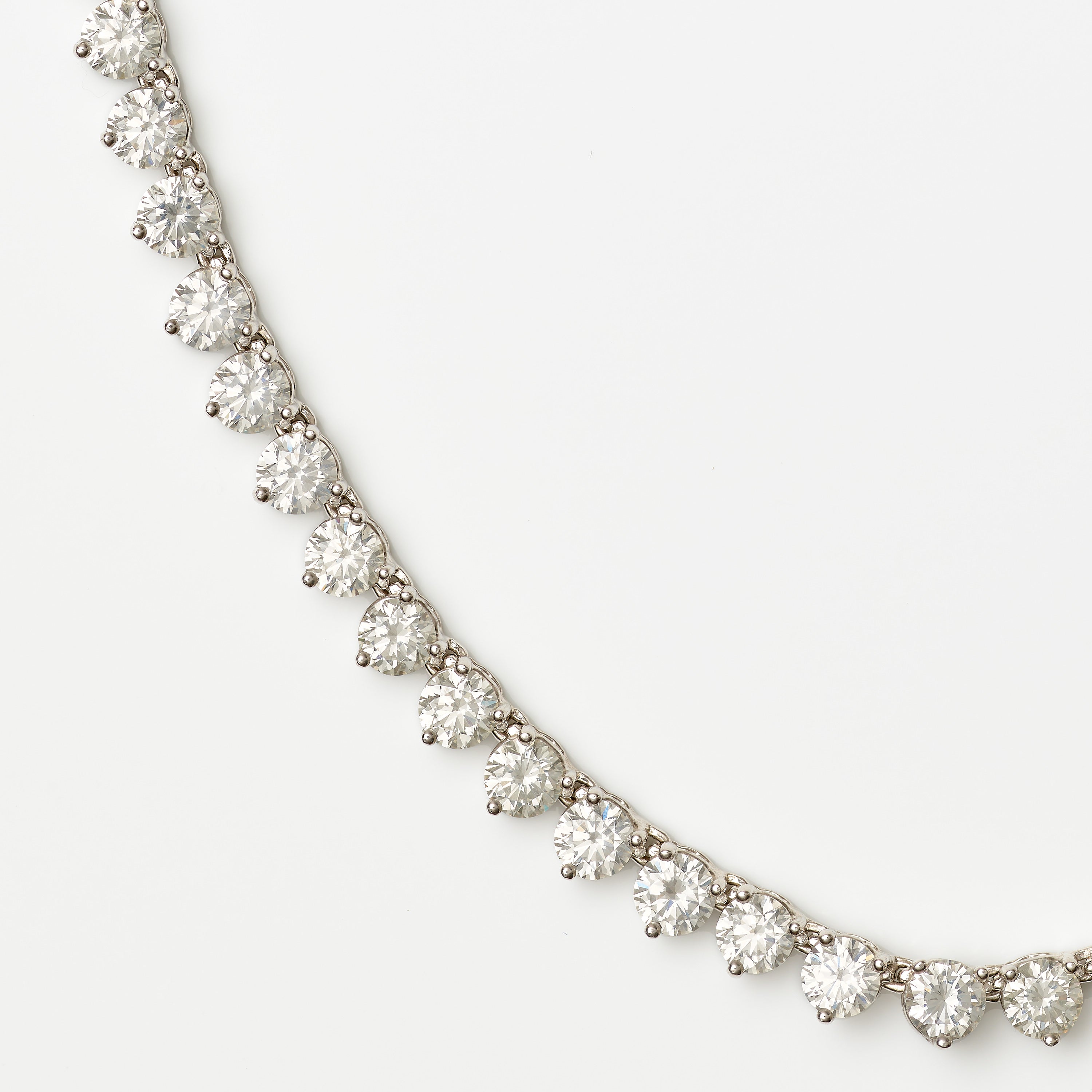 Signature Three-Claw Diamond Tennis Necklace