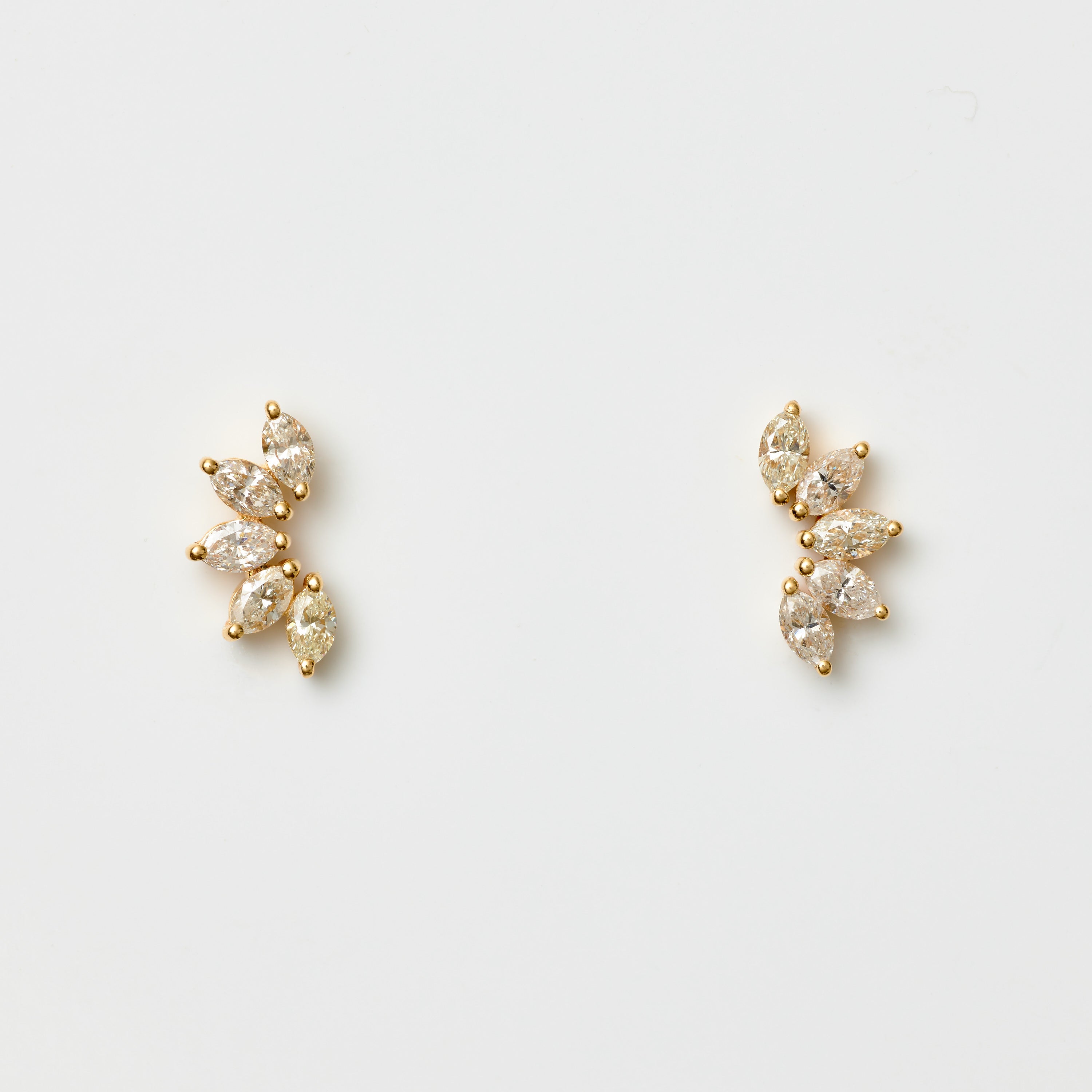 Diamond Lotus Earrings