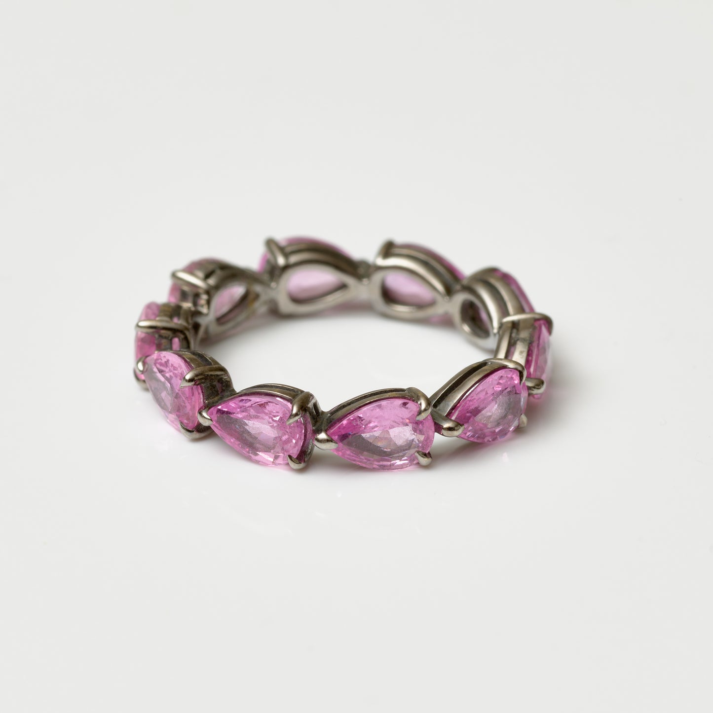 East-West Pear-Shape Eternity Band