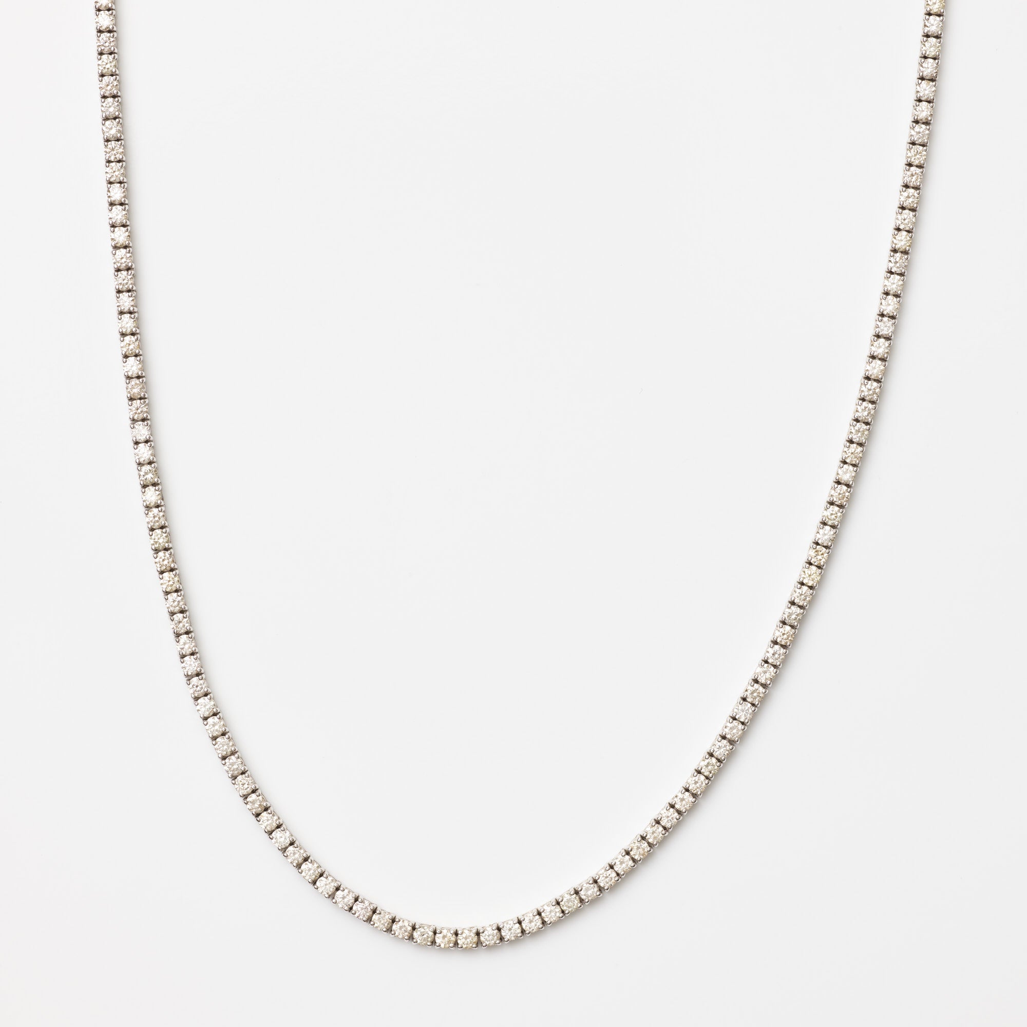 Mini-Diamond (Four-Prong) Tennis Necklace