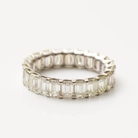 Emerald Diamond Eternity Band