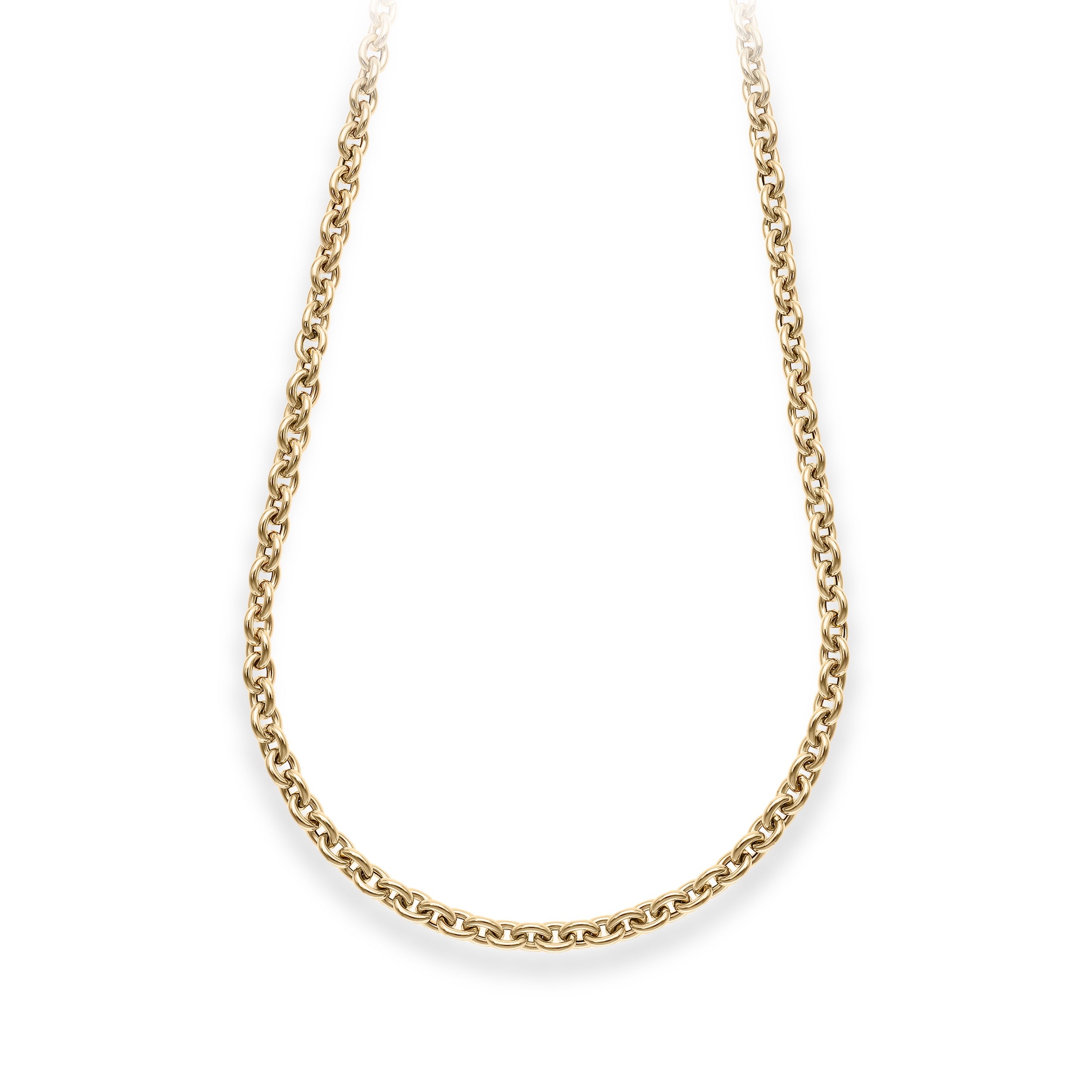 Lee Yellow Gold Cable Long Chain