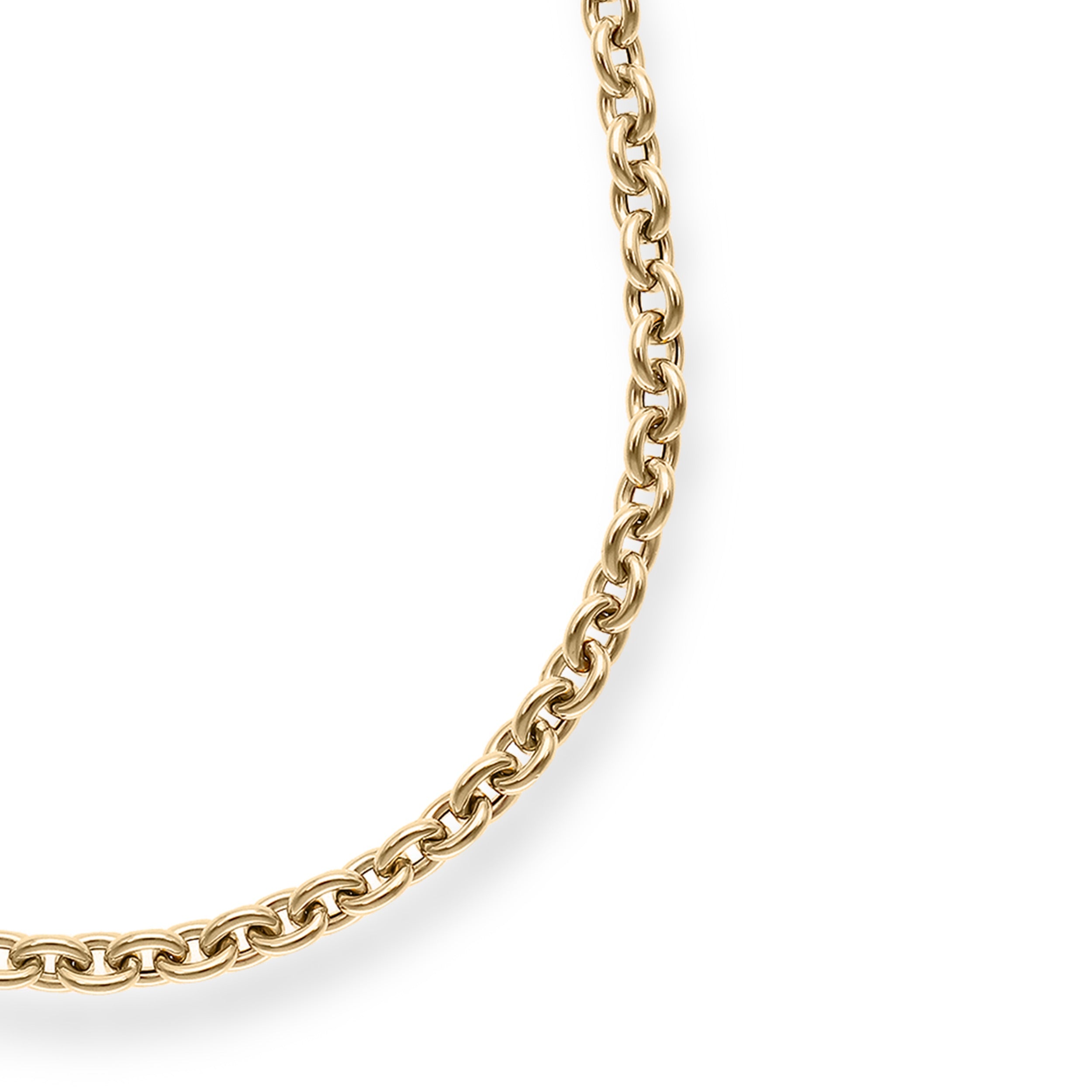 Lee Yellow Gold Cable Long Chain