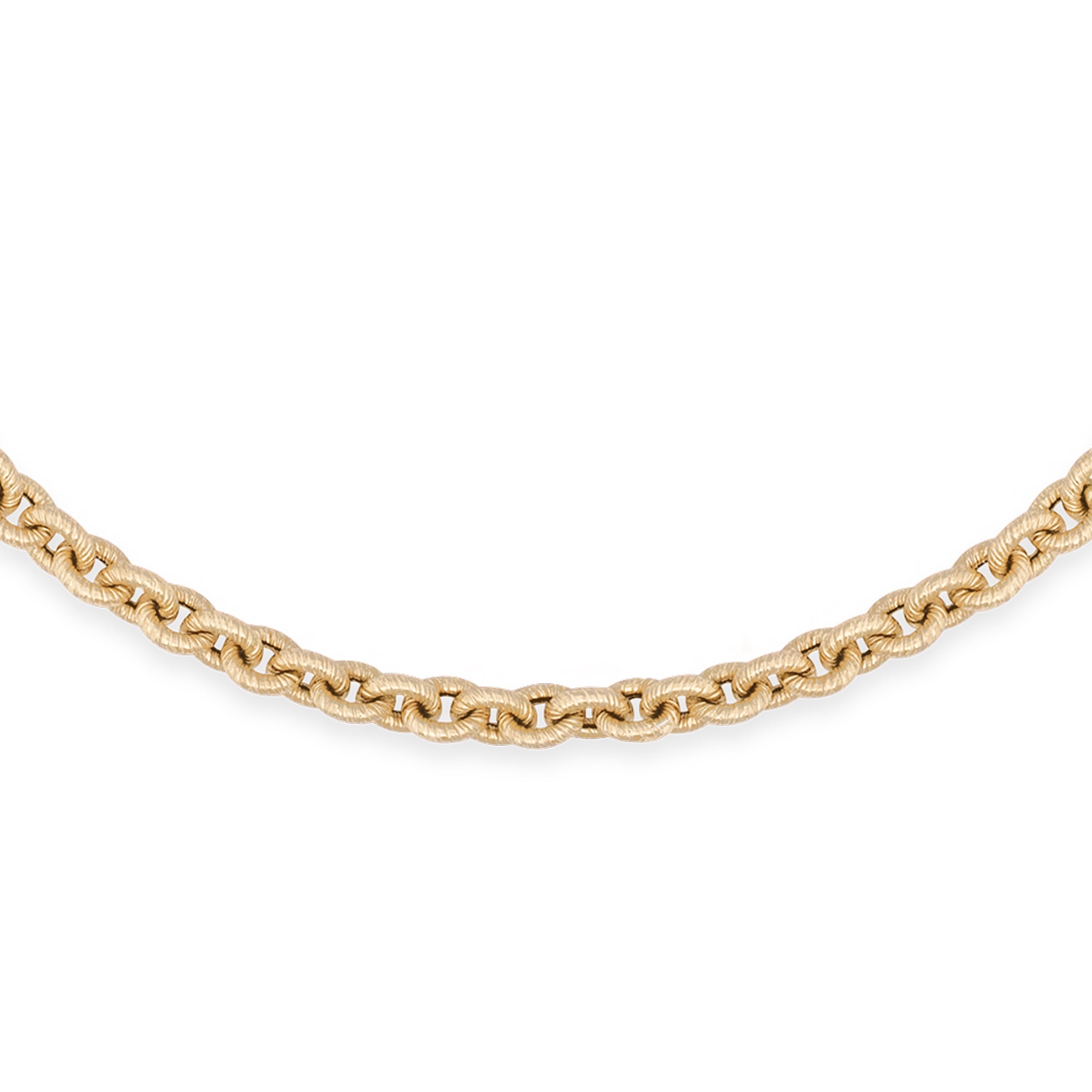 Lee Cable Brushed Yellow Gold Necklace