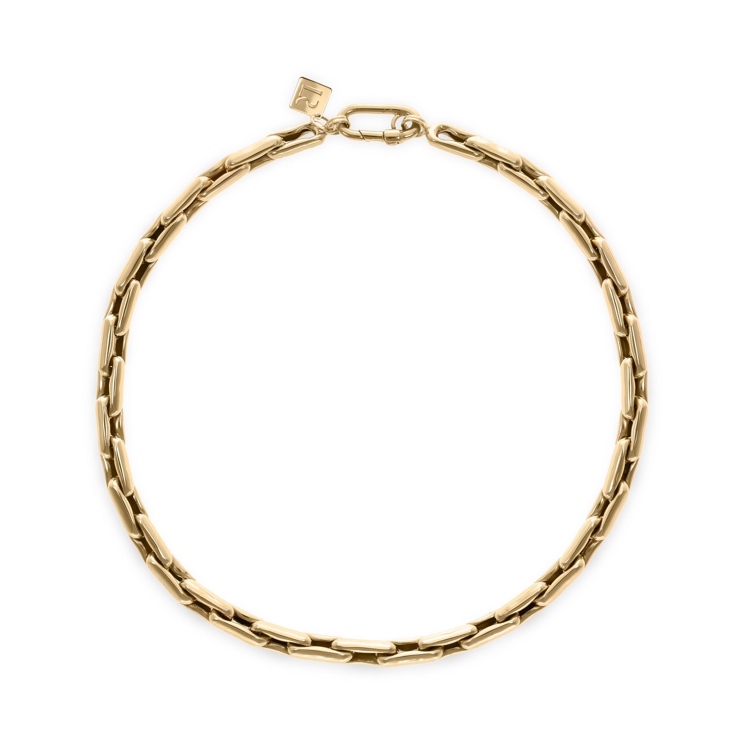 Lauren Yellow Gold Extra Small Links Necklace