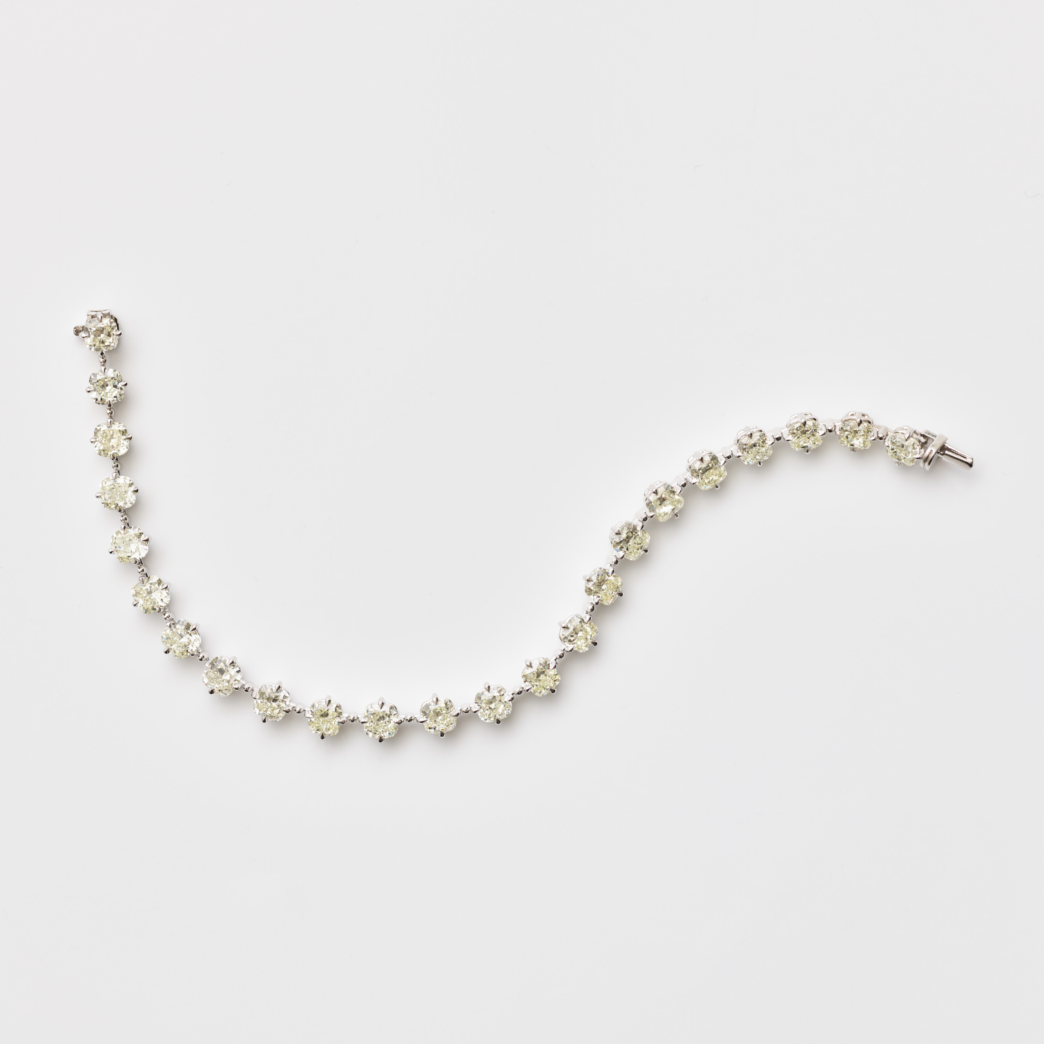 Floating Cushion Diamond Bracelet