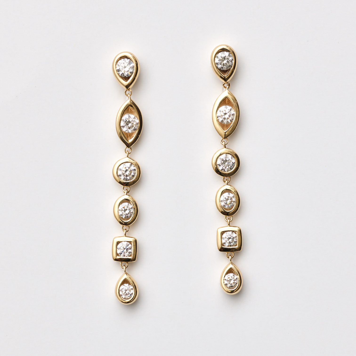 Mixed-Shape Diamond Drops