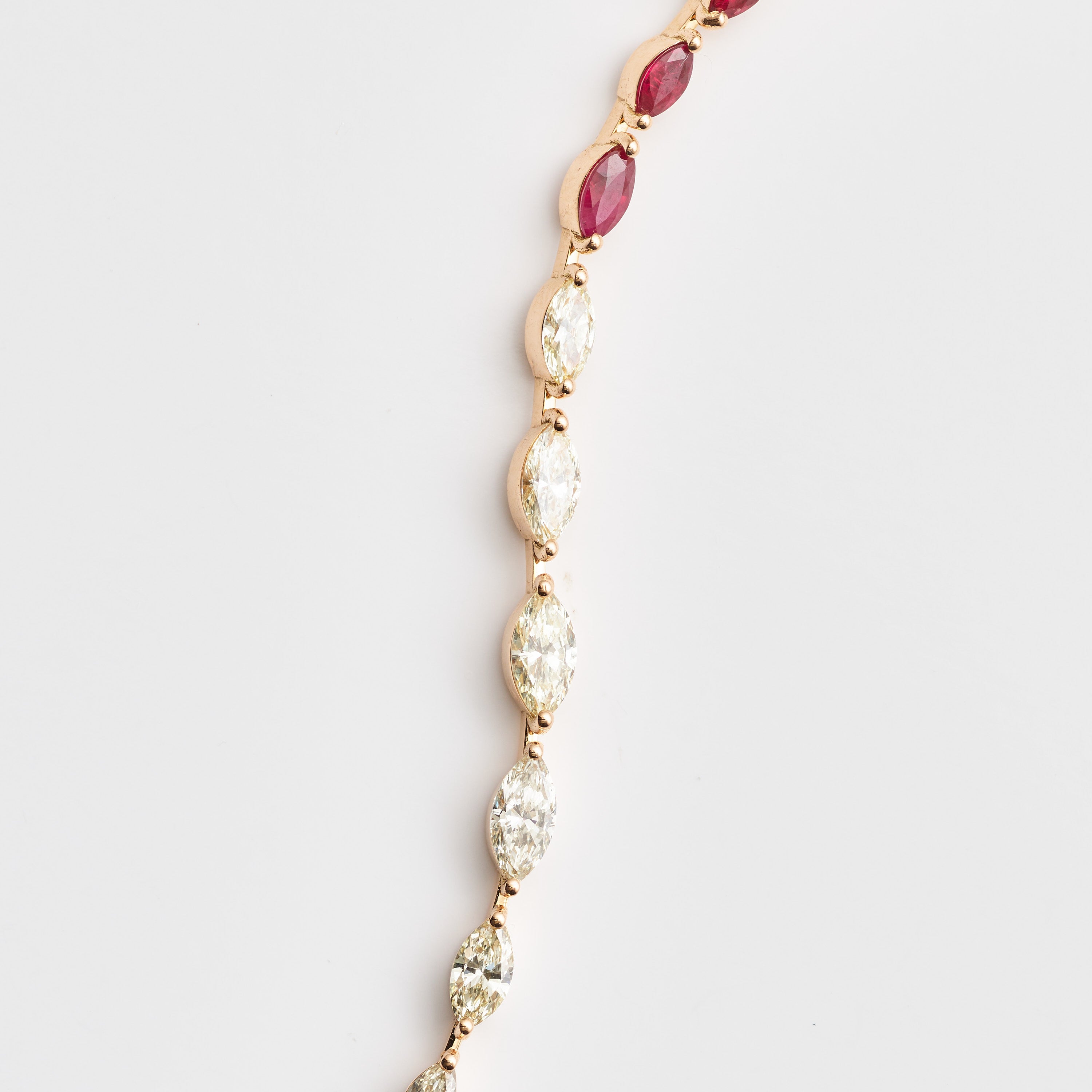 Marquise Diamond & Ruby Bracelet