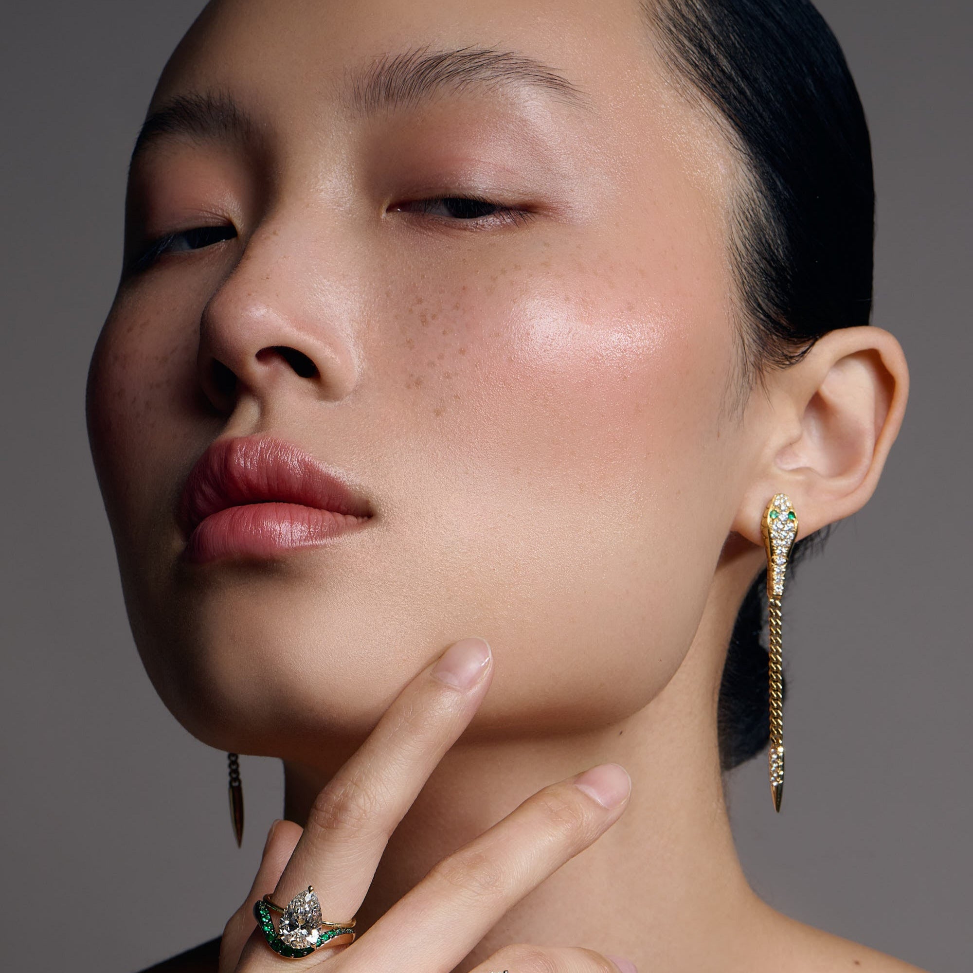 Serpent Chain Earrings