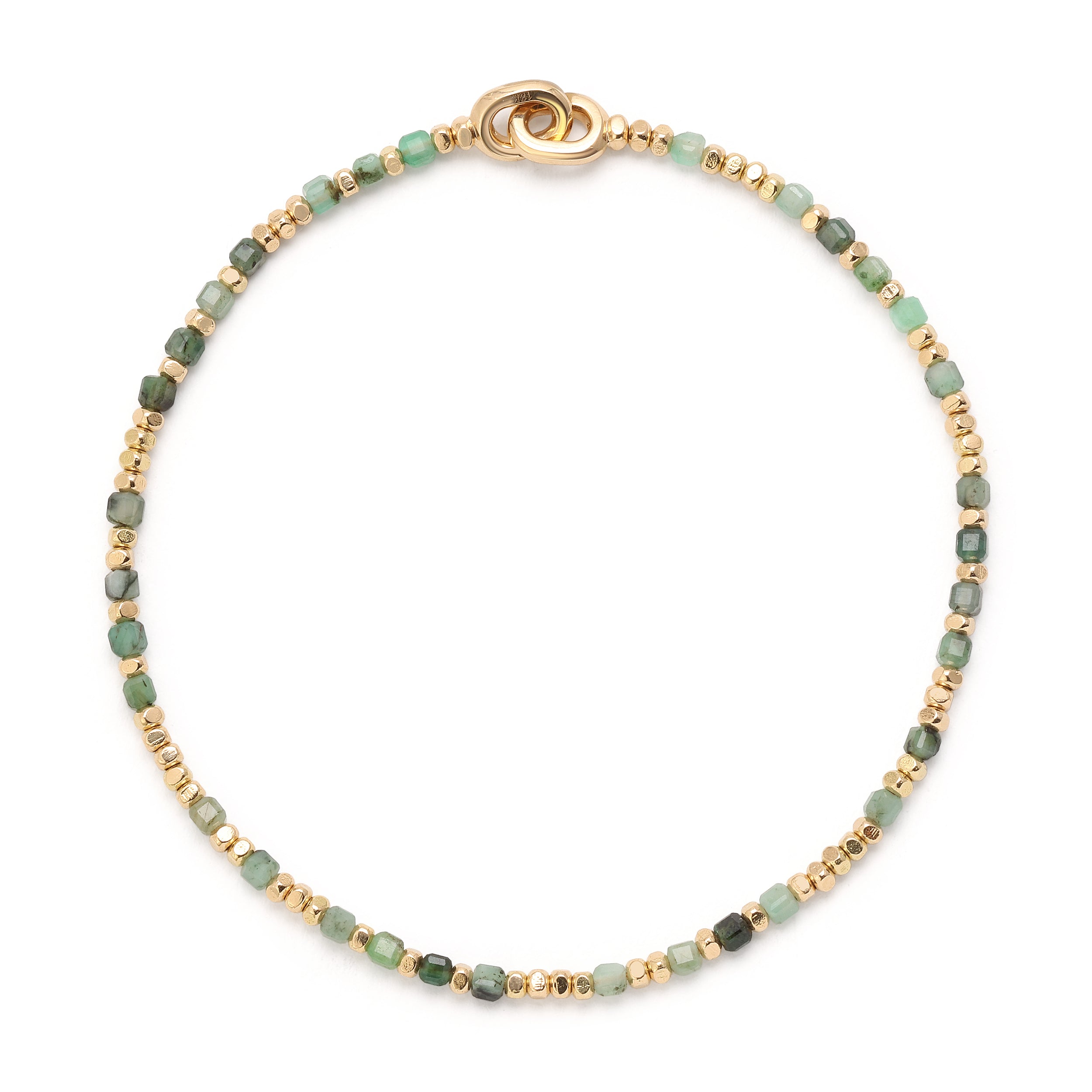 Percep Yellow Gold & Emerald Bracelet
