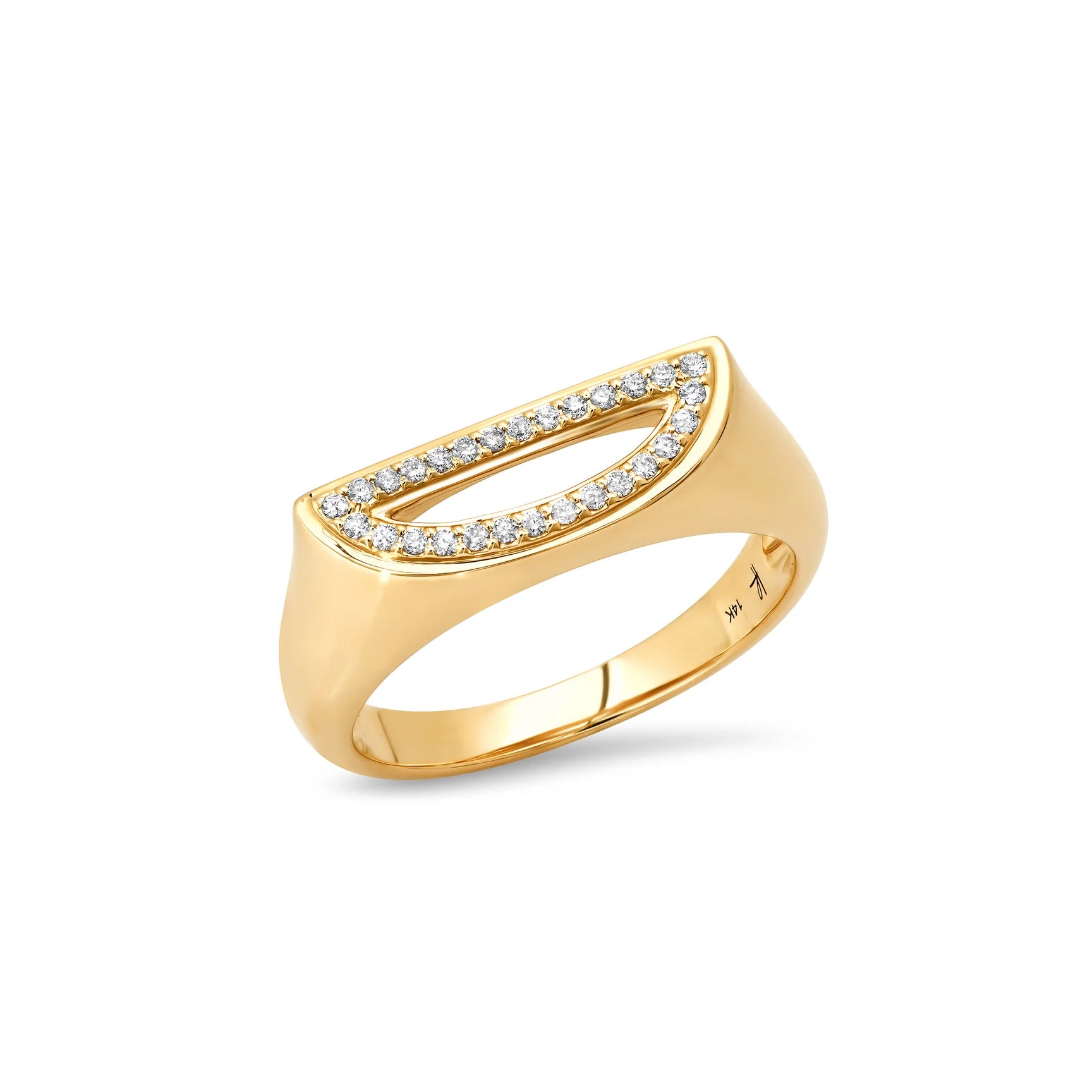 Pavé Initial Ring