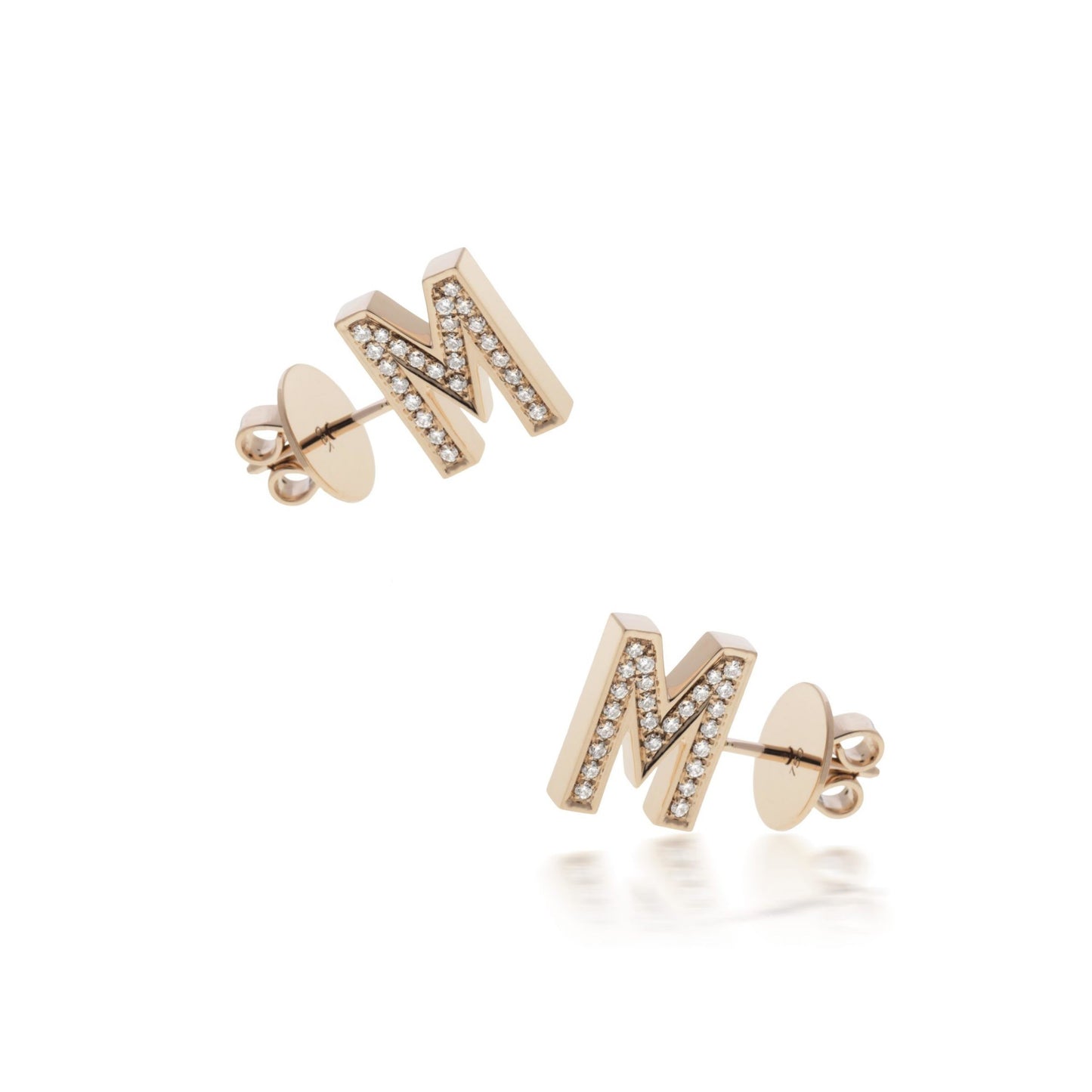 Letter Mania 3D Diamond Earrings