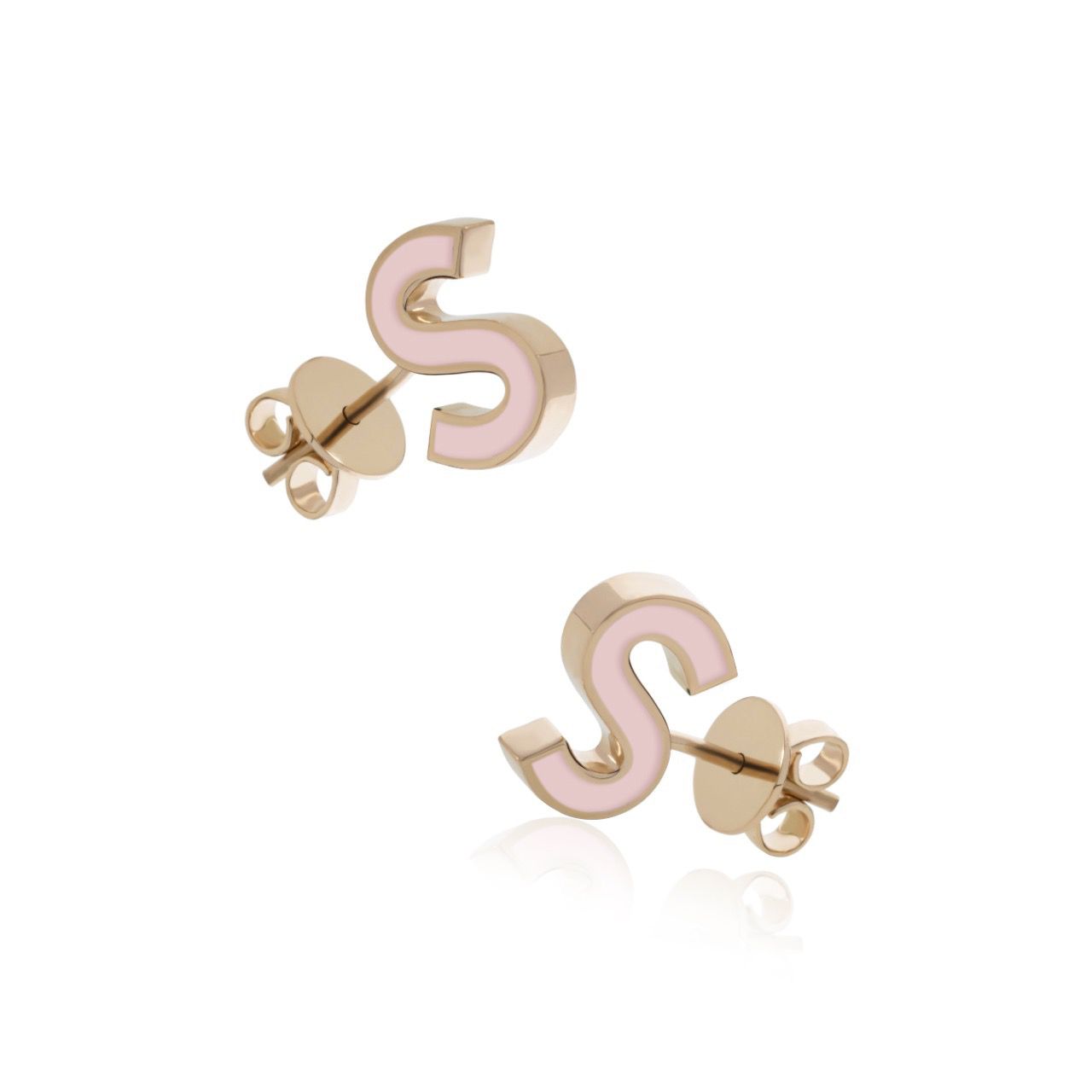 Letter Mania 3D Enamel Earrings